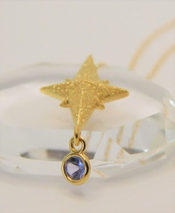 K18YG　Kizashiテクスチャー　タンザナイト　ペンダント　K037892-H