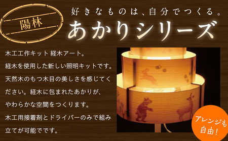 木工工作キット「陽林」 加賀谷木材 | 木工 体験 照明 インテリア DIY 木製 灯 親子 子ども ライト 家族 作る 優しい 北海道 津別町 送料無料