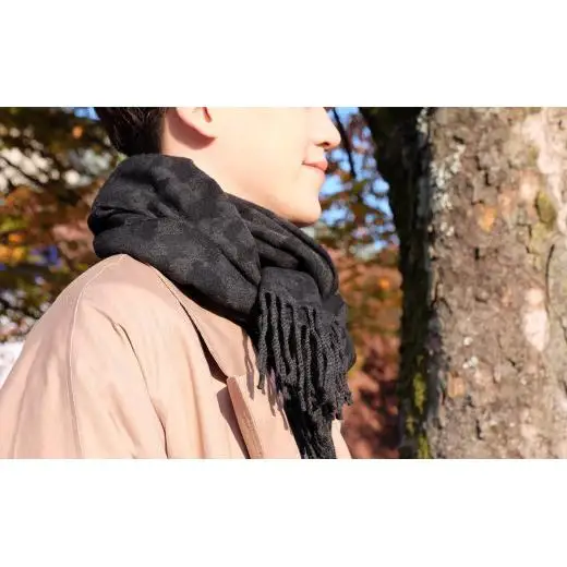 郡内織物　迷彩マフラー(ウール100%) ※着日指定不可