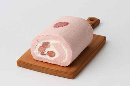 【プレミアム米粉ロールケーキ】贅沢いちごロール (H053297)