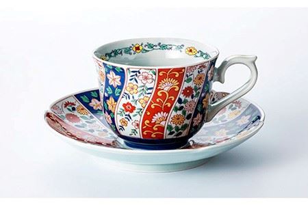 【波佐見焼】友禅桜絵 珈琲碗皿2客揃 食器 カップ 【不二商店】 [UC04] 波佐見焼