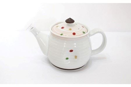 【波佐見焼】色彩水玉（ ティーポット・ マグカップ ）3点セット 食器 皿 【陶芸ゆたか】 [VA92]  波佐見焼