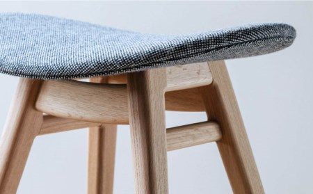 nomade  stool  〈  Oak × Grey 〉 糸島市 / nomade design [AIF002]