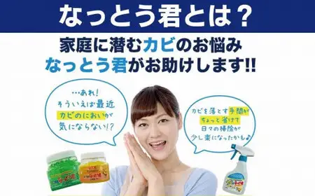 天然植物成分由来の カビ消臭なっとう君（浴室洗面所用） お試し1個 置型 消臭剤 072-096