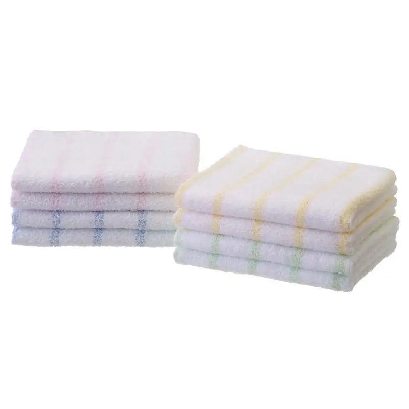 【泉州タオル】少し華やかにしてくれるボーダー柄のフェイスタオル8枚 タオル フェイスタオル デイリータオル 泉州フェイスタオル タオルセット 国産タオル 人気タオル 泉州タオル【039D-121】