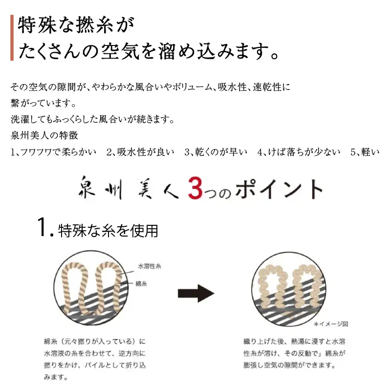 【泉州タオル】泉州美人フェイスタオル4枚 タオル フェイスタオル 日用品 泉州タオル 泉州美人 人気【039D-123】