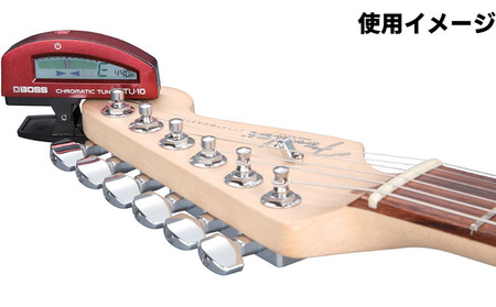 【BOSS】クリップ式・クロマティック・チューナー（ギター/ベース用）レッド【配送不可：離島】 電化製品 
