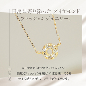 K18 天然ダイヤモンド　HALO　ネックレス【K18YG】 ネックレス ダイヤ K18 YG 天然 ダイヤモンド HALO 鑑別書付 保証書付 ジュエリーケース付 プレゼント [h170]