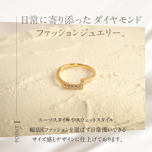 K18 天然ダイヤモンド　WING rest リング【K18YG】 リング 指輪 ダイヤ アクセサリー ジュエリー レディースイエローゴールド YG K18 天然ダイヤモンド 鑑別書付 保証書付 ジュエリーケース付 ギフト プレゼント 贈り物 [h170]