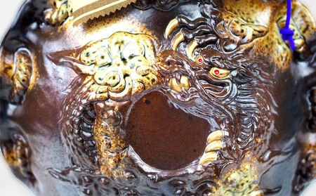 三升　龍巻壺【鋳込み】