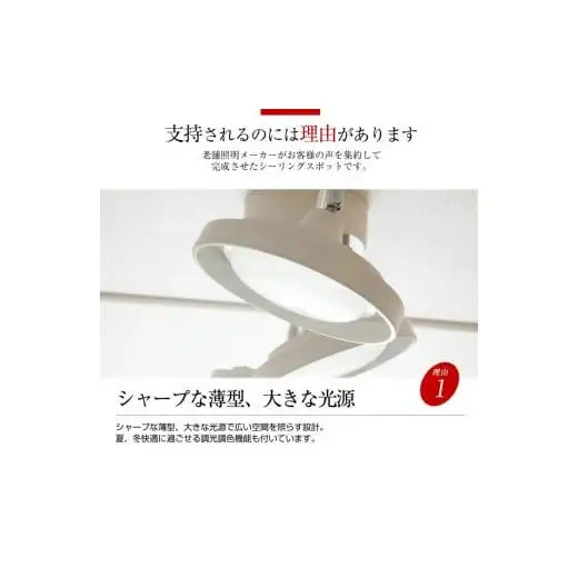 LEDシーリングスポットライト ストレート 天井照明 リモコン[675]