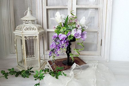 フラワーアレンジメント フューネラルフラワー 仏花 小 [La.Rose Fleur 山形県 高畠町 tk06ayt140006]