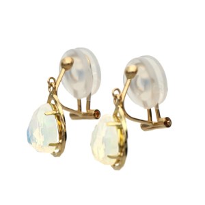 18金イエローゴールド　スィングオパールイヤリング（管理番号685203）