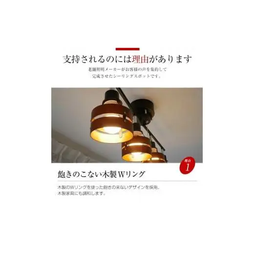 シーリングスポットライト プルスイッチ 天井照明 LED電球色付属[679]