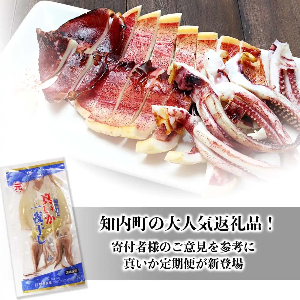 イカ 一夜干し 定期便 ☆毎月届く☆真いかの一夜干し定期便 全６回＜秋元水産＞