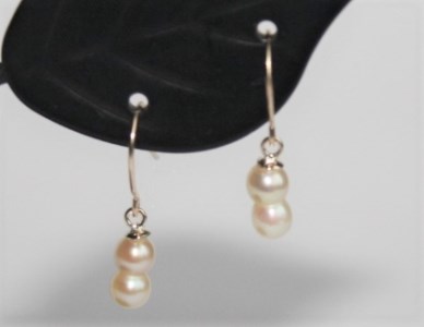 真珠 3～4mm ピアス K18 アクセサリー