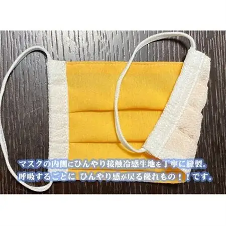 【訳あり】 丹後ちりめん接触冷感マスク　カラーおまかせ　5枚セット Lサイズ(男性向け)_雑貨・日用品  日用品 _【1108591】