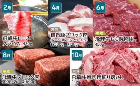 白川郷 まるごと定期便 全5回 お届け 肉 づくし 肉[S249]