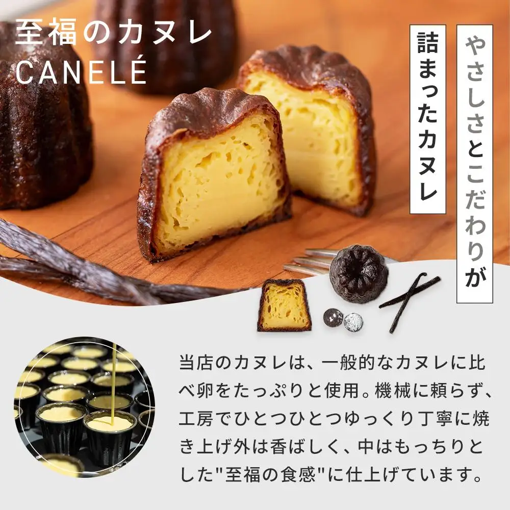 【ふるなびWEEK対象】至福のカヌレ【クラシック】6個入り メディア掲載多数