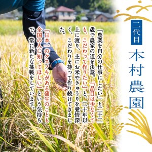 a758 《先行予約受付中！2025年1月以降順次発送予定》＜数量限定！令和6年産新米＞鹿児島県産あきほなみ・蒲生清流米(計6kg・3kg×2袋)【本村農園】