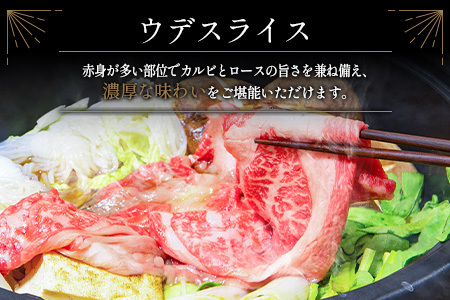 宮崎牛 ウデスライス 500g 肉質等級4等級 国産 人気 おすすめ【B531-2510-90】