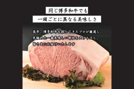 博多和牛 A4以上 サーロインステーキ 厳選部位 250g 1枚 [MEAT PLUS 福岡県 筑紫野市 21761014]