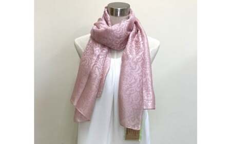 ウージ染め花穂ストール～唐草～ (AI030)