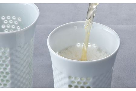【波佐見焼】水晶プレミアム レリーフ タンブラー 2個セット 食器 皿 【丹心窯】 [AB39]  波佐見焼