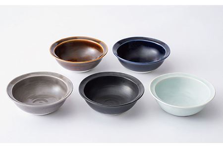 【波佐見焼】リム 小鉢 ボウル 5colors 5枚セット 食器 皿 【一龍陶苑】 [CC60]  波佐見焼