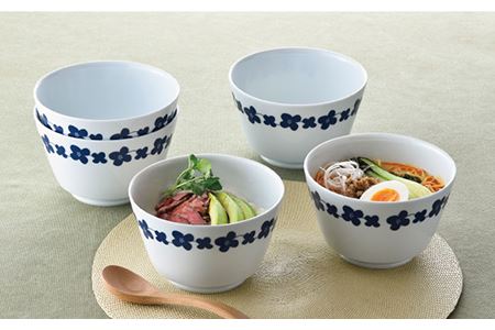 【波佐見焼】シュエット ミドル丼 どんぶり ハナミズキ 5個セット 食器 皿 【福田陶器店】 [PA237]  波佐見焼