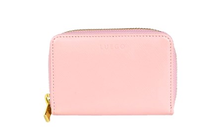 LUEGO Grace グレース ジャバラカードケース／ピンク F2Y-2590