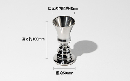 【削り出し】あなたの横顔のグラス型置物（ステンレス製） F20A-962