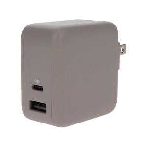 USB Type-C 急速充電器【MOTTERU】（MOT-ACPD65WU1）ラテグレージュ