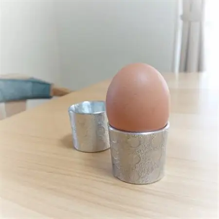 【RR】SCoF EGG CUP SET[2個セット] 錫 (はかた錫スタジオ) 錫酒器_雑貨・日用品 グラス・カップ 食器   雑貨・日用品  食器 _【1283211】