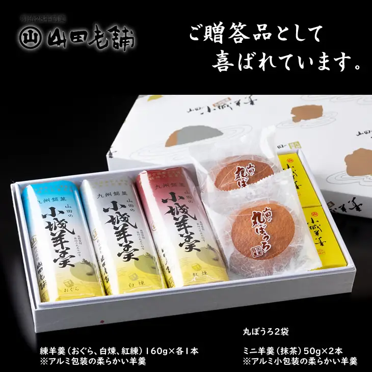 小城羊羹と丸ぼうろの詰合せ 和菓子 羊羹 A080-033
