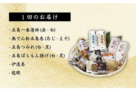 【12回定期便】五島蒲鉾詰め合わせBセット 五島市/浜口水産[PAI025] かまぼこ すり身 つみれ ギフト 練り物 天ぷら 詰め合わせ セット おつまみ