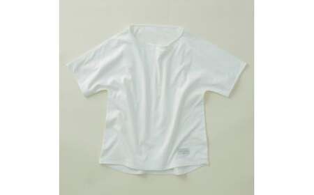 オーガニック　コットン　100%　1枚仕立て　Tシャツ　レディース　S　半袖　白／ソフトママ　ベビー服メーカーが創る　大人　洋服　ファッション　三重県　大台町