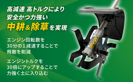 バッテリー式 草刈機 草刈り機 クイックティラー elex 4.0Ah バッテリー 仕様 58V 耕耘