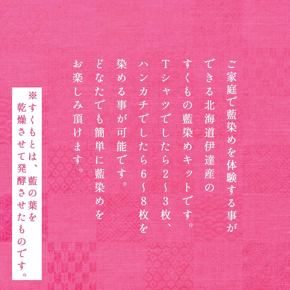 [5525-0614]自宅で簡単藍染め体験♪藍染めキット