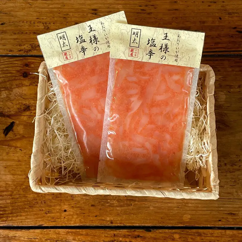 王様の塩辛 明太子 小パック 2枚【 惣菜 いかの塩辛 あおりいか 珍味 海鮮 お取り寄せ 御中元 お中元 お歳暮 父の日 母の日 贈り物 日本酒 焼酎 塩辛 塩辛 】【家庭用 自宅用 贈答品 贈答用 ギフト 神奈川県 小田原市 】