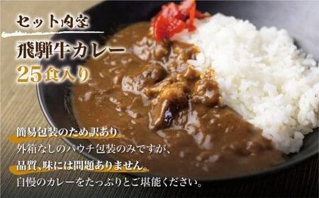 飛騨牛カレー（160ｇ×25袋） | 訳あり ご当地 ビーフカレー レトルト 人気 飛騨高山 ふるさと清見 DC008VC13