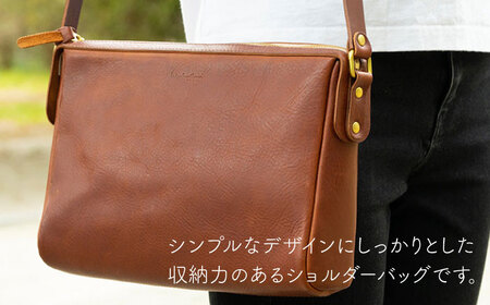 ファスナー の 斜め掛け ショルダー バッグ 《糸島》【LADIES&GENTLEMEN】 革製品 革鞄 カバン [ADK024]