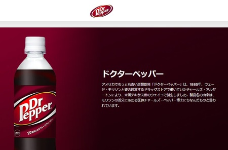 ドクターペッパー PET 500ml（24本入） コカ・コーラ 炭酸 飲料 BB