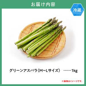 JA北いしかり　グリーンアスパラ 1kg