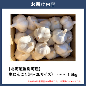 【令和8年先行受付】生にんにく（福地ホワイト六片種）1.5kg（15個～25個程度）