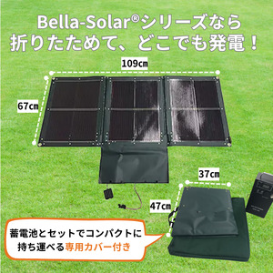 折り畳み式ソーラーパネルと蓄電池【picoGrid＋】
