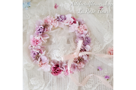 フラワーアレンジメント 花かんむり 1個 新生児 お子様 ペット 用 [La.Rose Fleur 山形県 高畠町 tk06ayt140019]