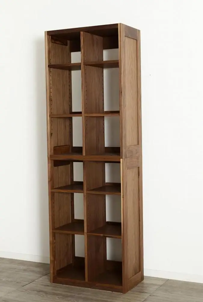 大川家具 ファイン 60cm ブックシェルフ 高さ185cm 天然木ウォールナット