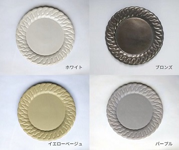 NAOKO HATA CERAMICS　リムが美しい日常が華やぐプレート　b_63