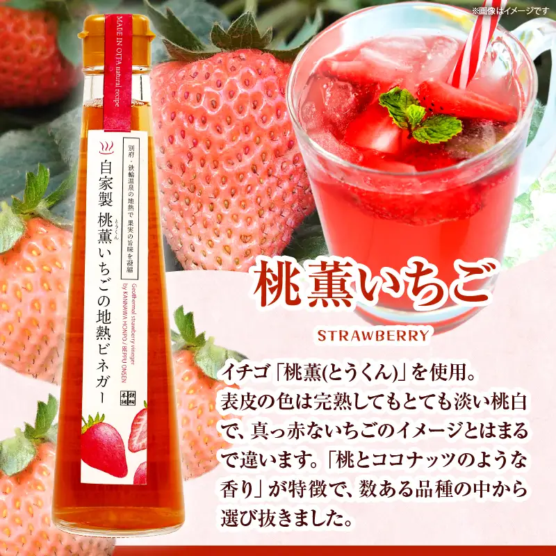 別府鉄輪 地熱ビネガー3種セット【200ml×3本】_B009-001